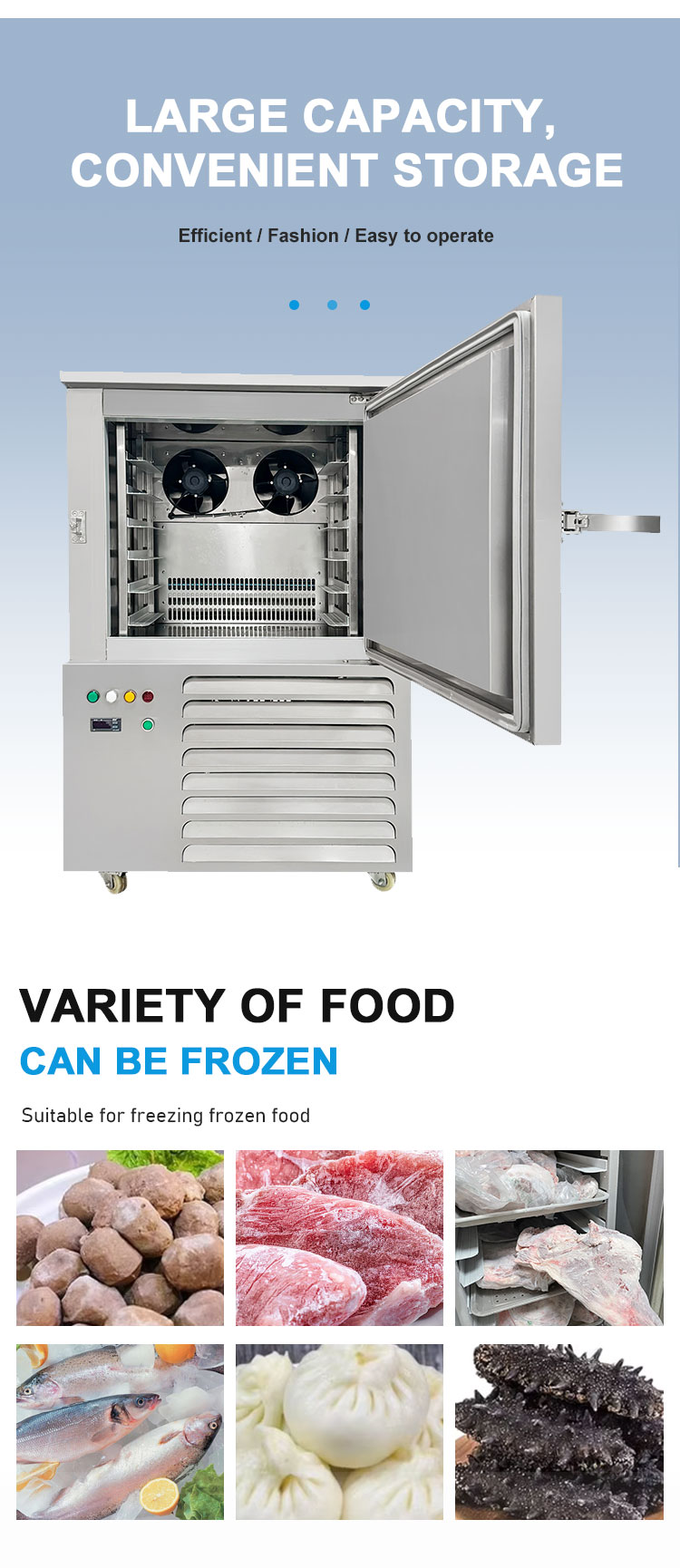 178L Fast Freezing Machine High Speed Low Noise Explosion Proof for food