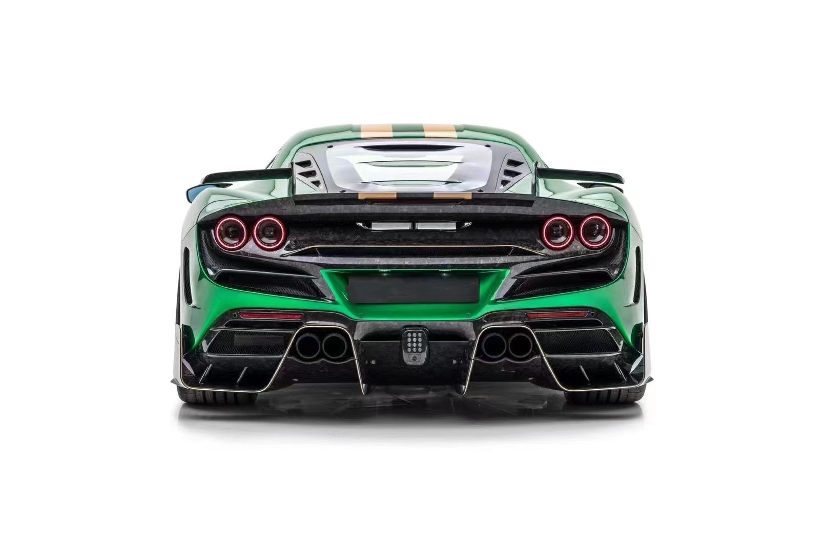 For Ferrari F8 Carbon Fiber Body Kit F8 Upgrades MSY-style Front and Rear Bumper Spoiler Hood Body Kit