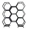 Buy cheap Stainless Steel 304 Honeycomb Wall Shelves For Office And Living Room from wholesalers