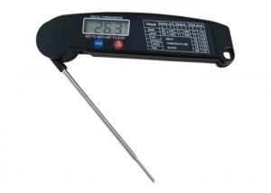 Buy cheap Super Fast Read BBQ Meat Thermometer , Black Color Meat Temperature Gauge product