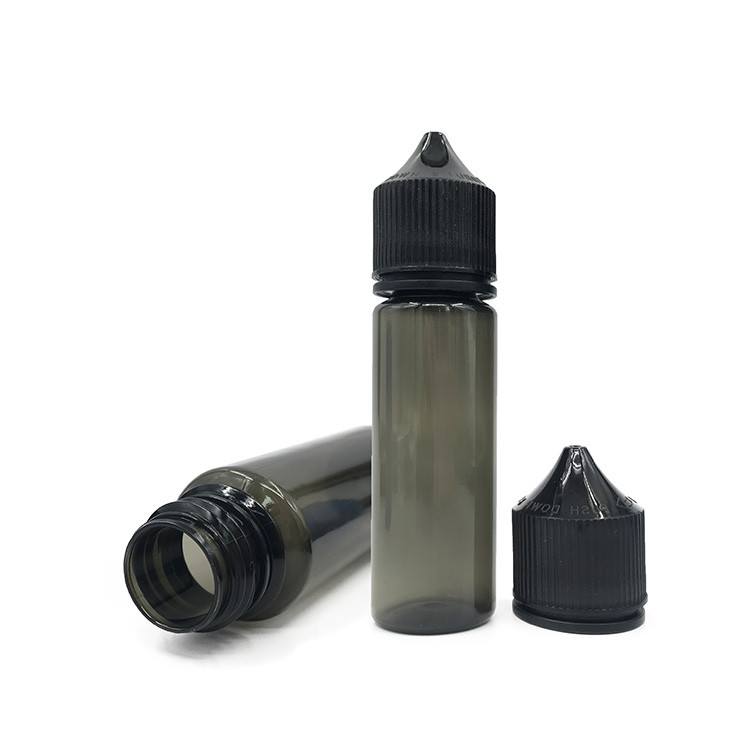 Capacity PET Custom Printed E liquid bottles Round Childproof