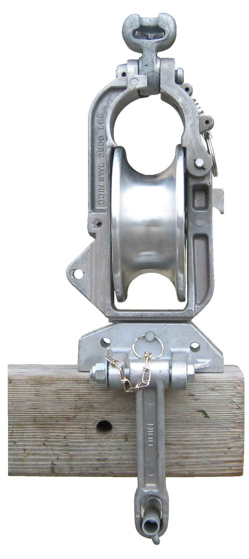 Aluminum Single Hanging Universal 10kn Stringing Pulley Block