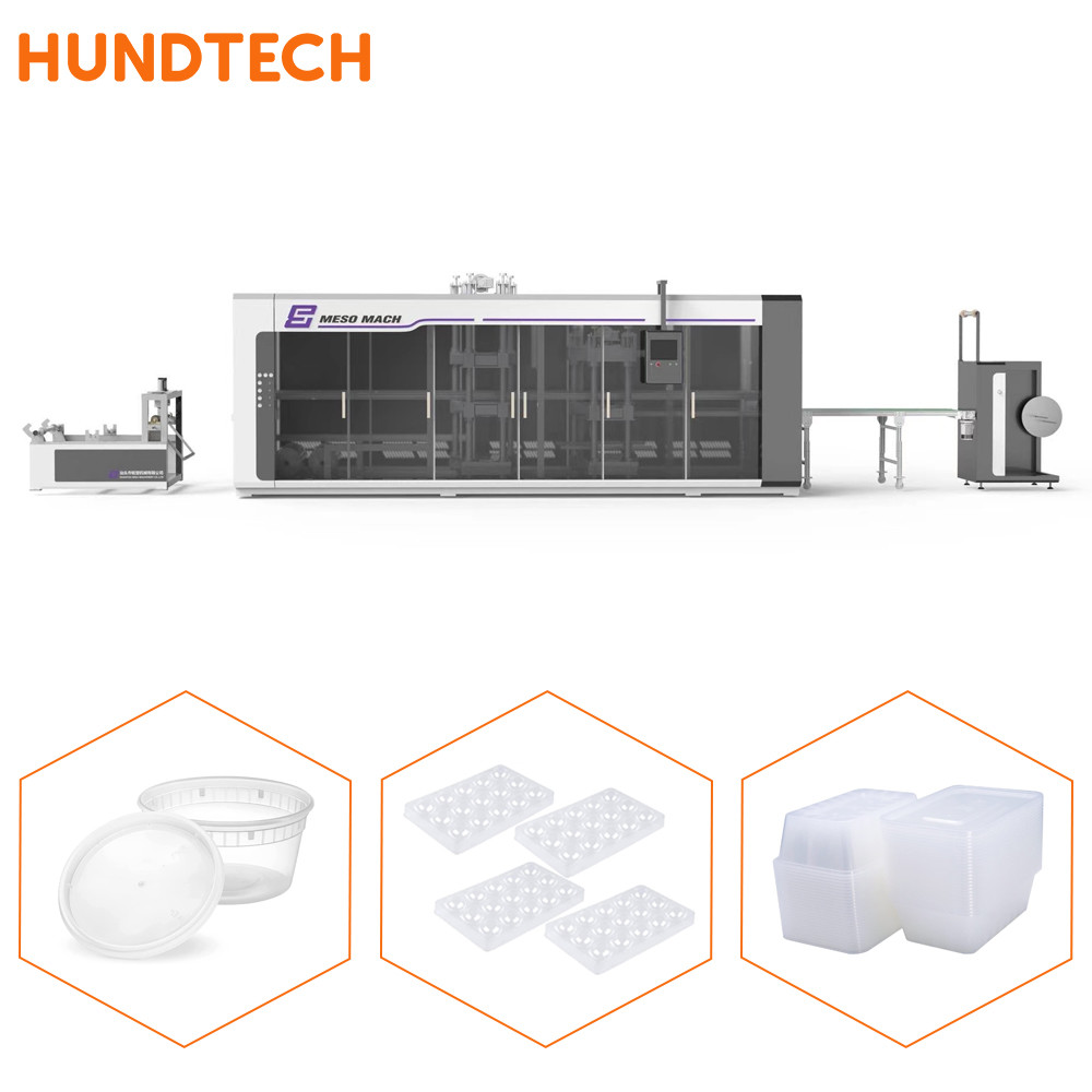 PP Restaurant Plastic Thermoforming Machine 152kw 120mm Depth