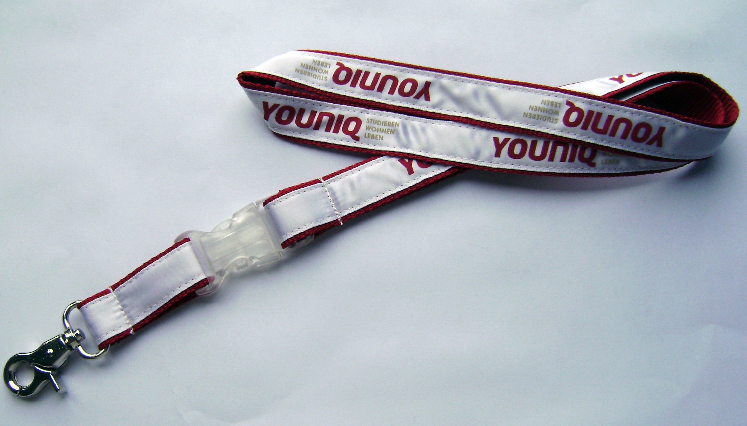 Yellow Beautiful breakaway badge lanyards For Hanging Employee ' S Card