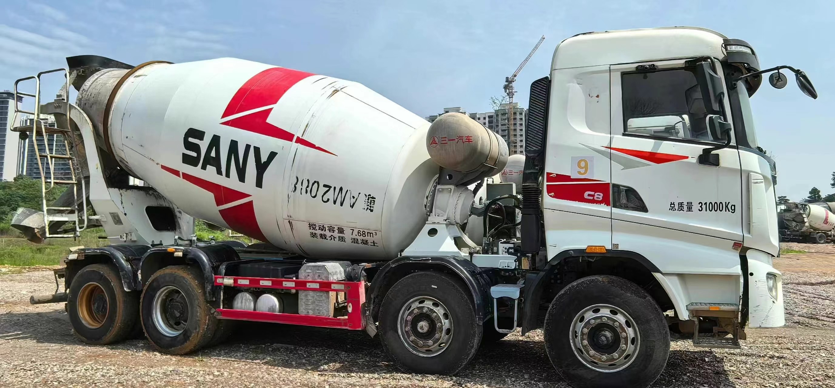 2021 Sany Heavy Industry 12 cubic concrete mixer truck for construction project