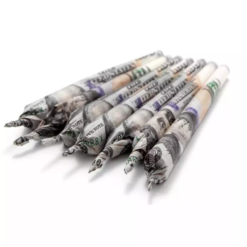 Colorful Custom Rolling Smoking Paper All Size / King Size Dollar Pre Rolled