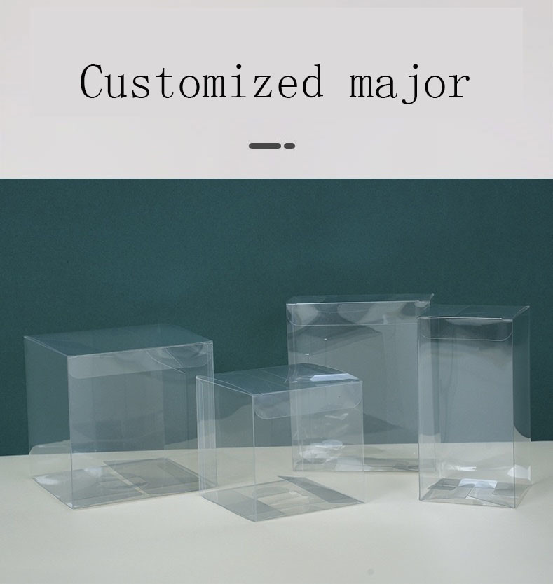 Hot Selling PET Packing Box Custom Clear Transparent Folding Square Box