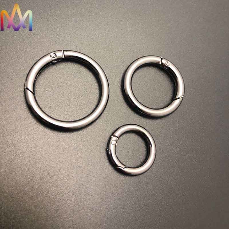 25MM 35MM 42MM Alloy Spring Clasp Key Ring DIY Metal Charms