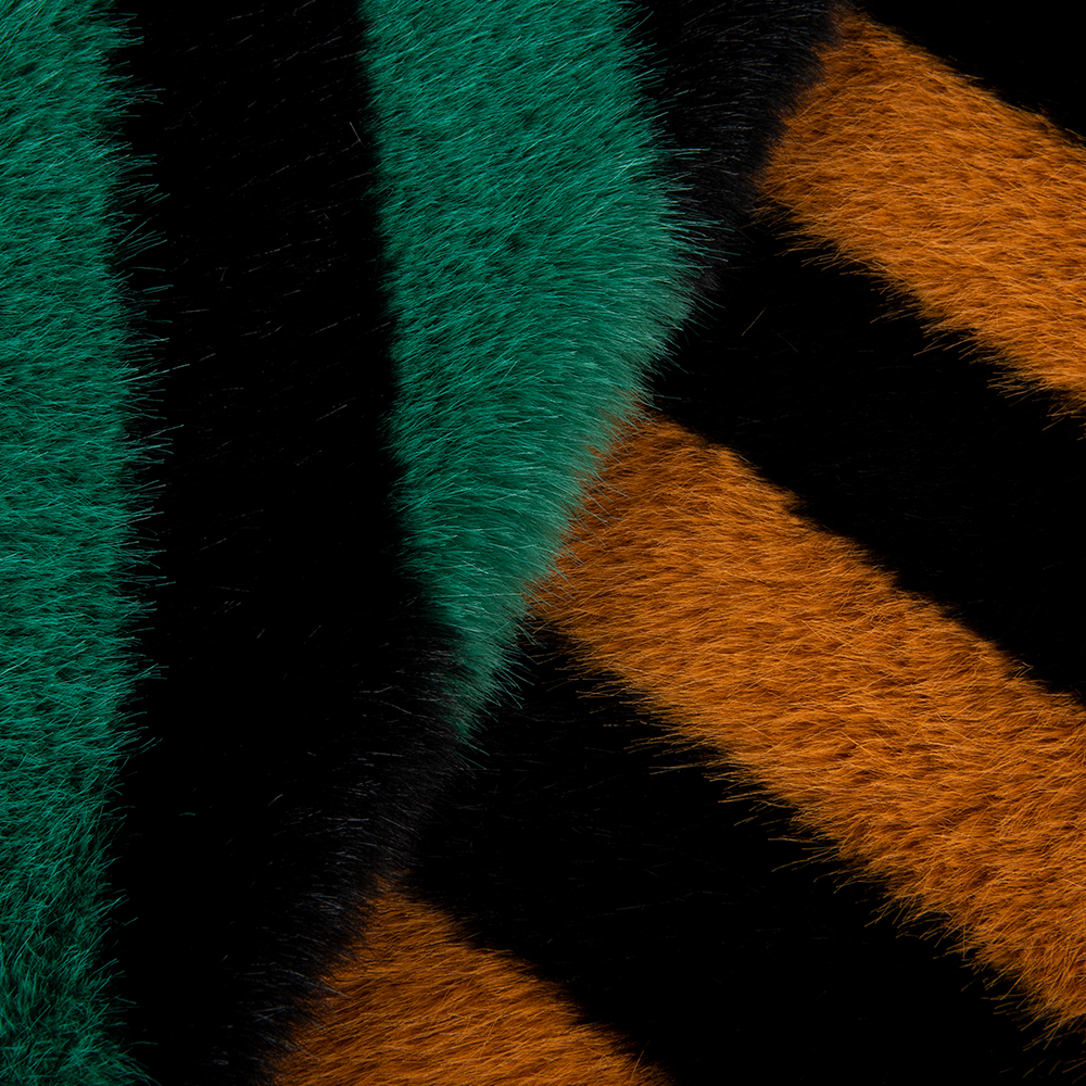 Customizable Jacquard Artificial Long Fair Fur Fabric with 100% Polyester Back Material