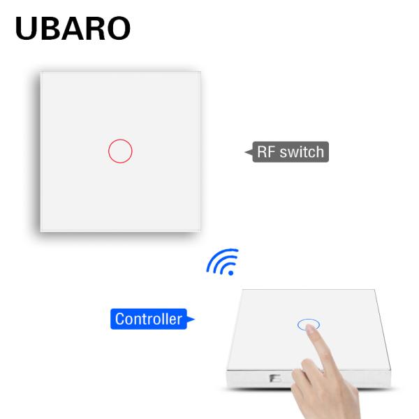 Smart Tempered Glass Remote On/Off Switch with LED Indicator