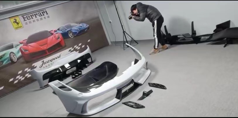 For Nissan GTR R35 Carbon Fiber Body Kit GTR Upgraded Top Style Carbon Fiber Front and Rear Bumper Side Skirt Spoilers