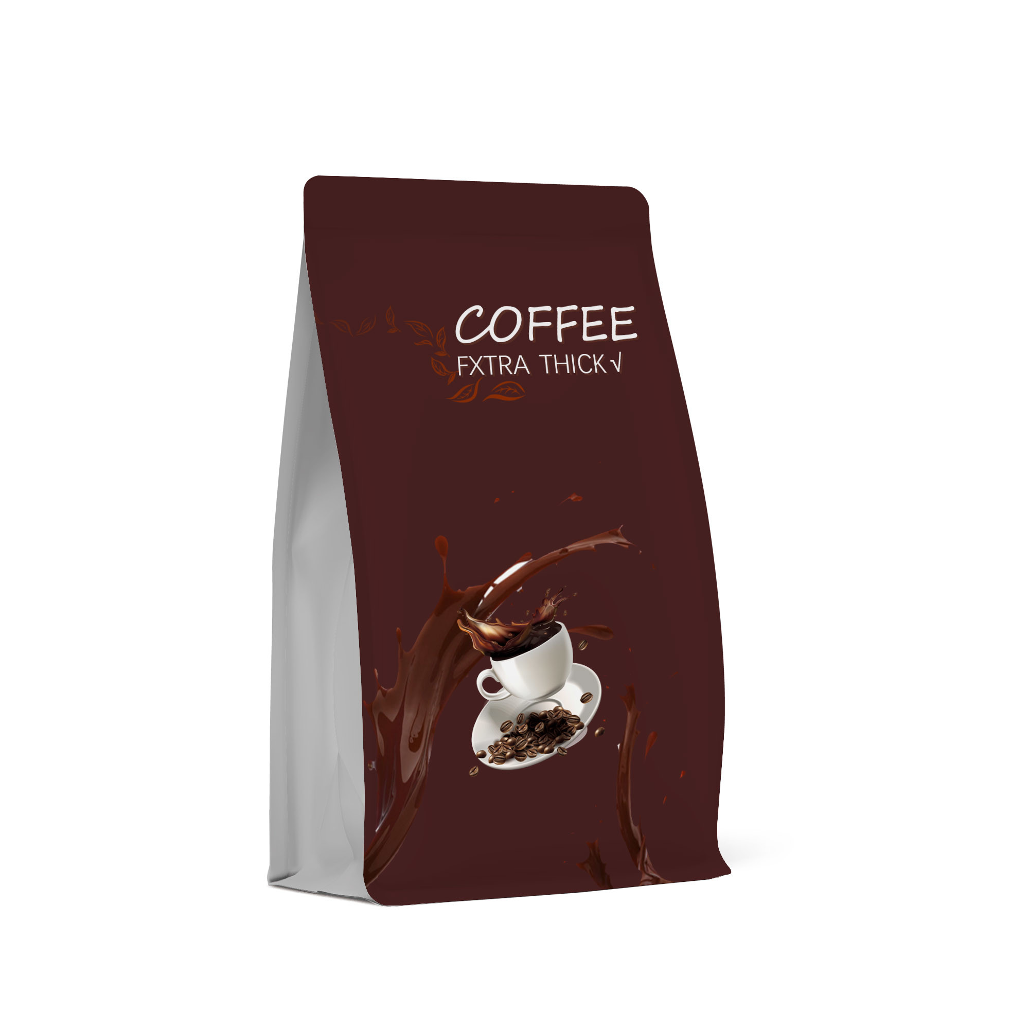 Reusable Side Zipper Heat Sealable Pouches 250G Empty Coffee Beans Storage Bag
