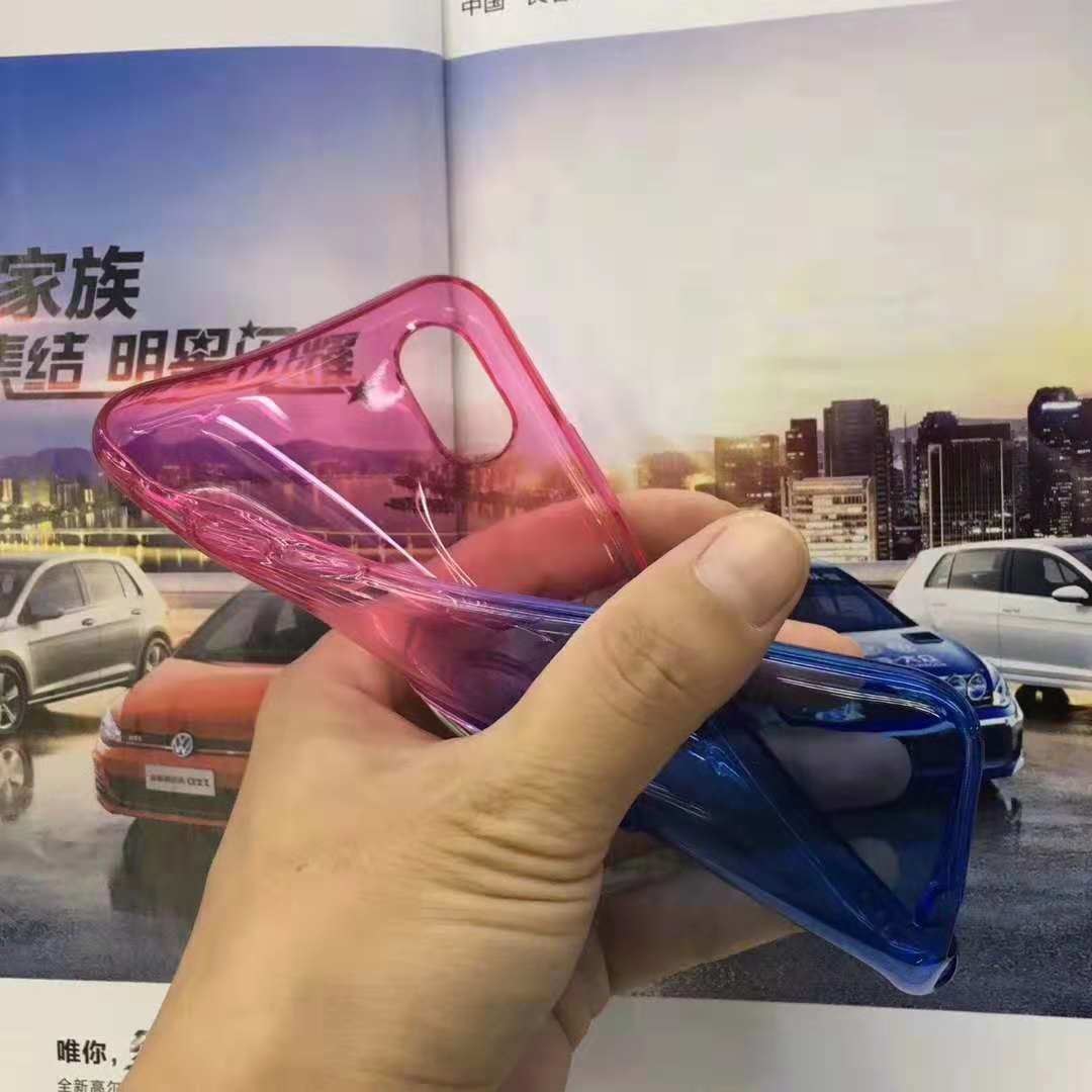 Double Color Gradient Ring Magnetic Car Mount Holder Soft TPU Case Back Cover For Huawei Mate 10 Lite/NOVA2i P20 Pro Y6