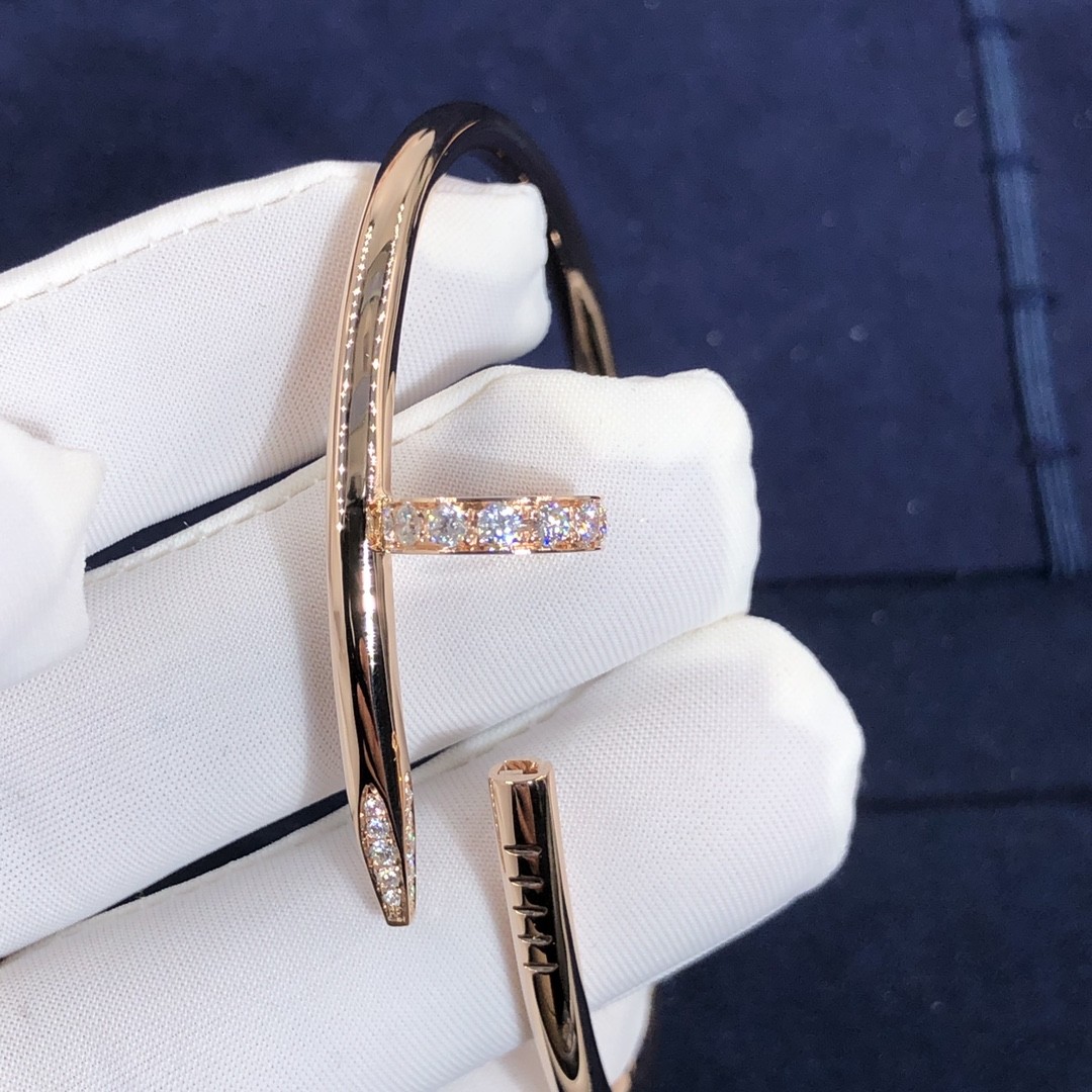 Elegant Car Tier 18k GoldJuste Un Clou Bracelet Natural Diamonds Real Gold Real Diamonds