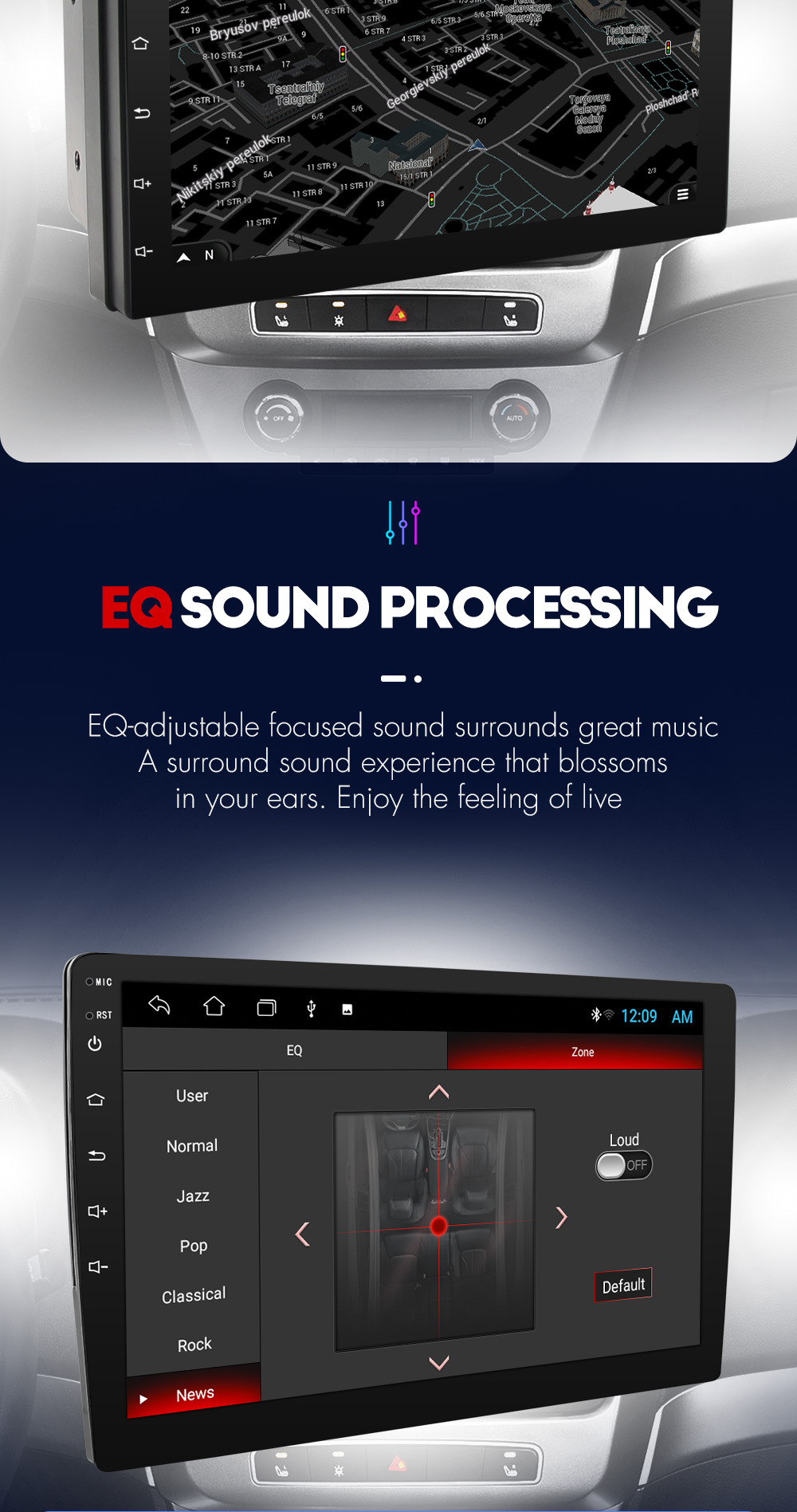 Universal Multi-Language 2 Din Android 12 Car Radio for Modern Nissan Toyota Kia