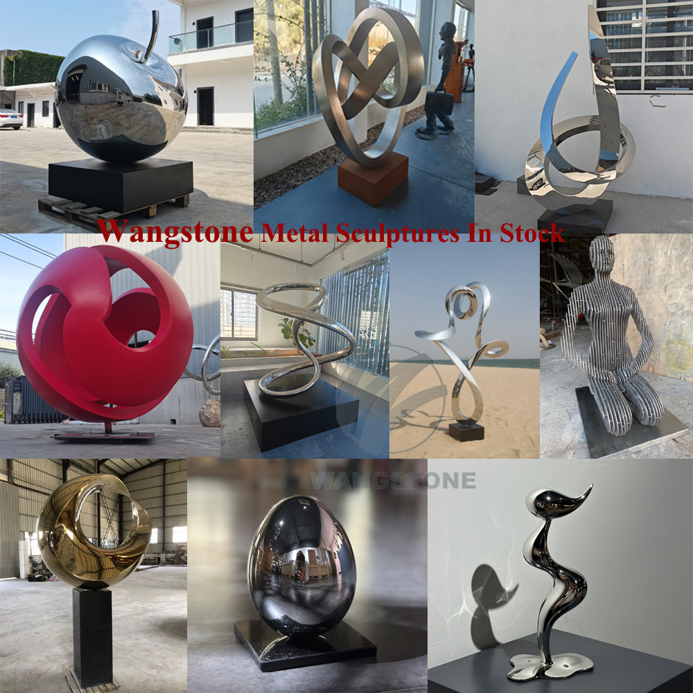 Outdoor Metal Art Stainless Steel Modern Abstract Sculpture
