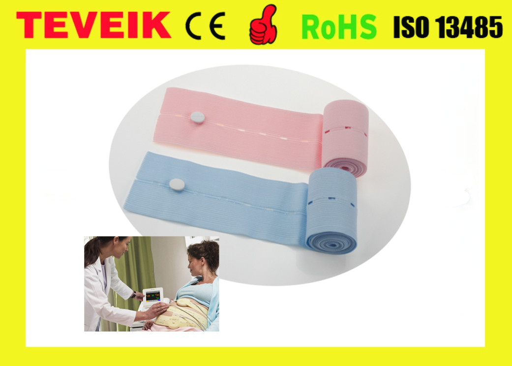 Disposable CTG belts Fetal Monitoring Belt, Elastic Abdominal Transducer Belt