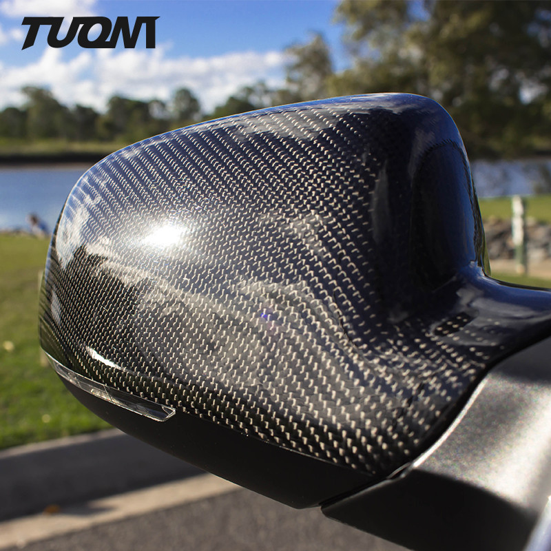 Black Carbon Fiber Side Mirror Car Rearview Mirror Cover Modify For Audi A3 2010-2021