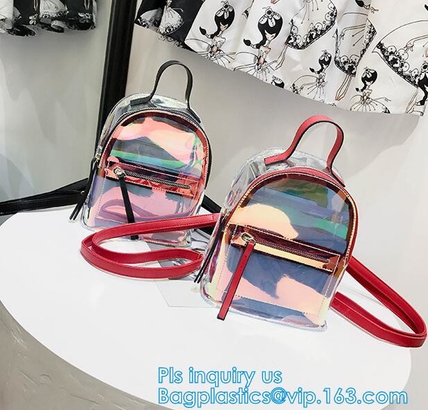 Promotion school waterproof pvc clear backpack for kids, transparent clear pvc backpack, Shoulder Straps Backpack PVC To