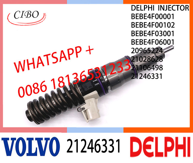 Fuel engine Diesel Injector 21246331 BEBE4F00001 BEBE4F00102 BEBE4F03001 BEBE4F06001 20965224 E3.3 for VOL MD11 US07