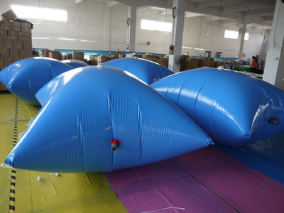 Square Shape Uv Resistance Water Storage Tanks / PVC Hydraulic Water Bladder