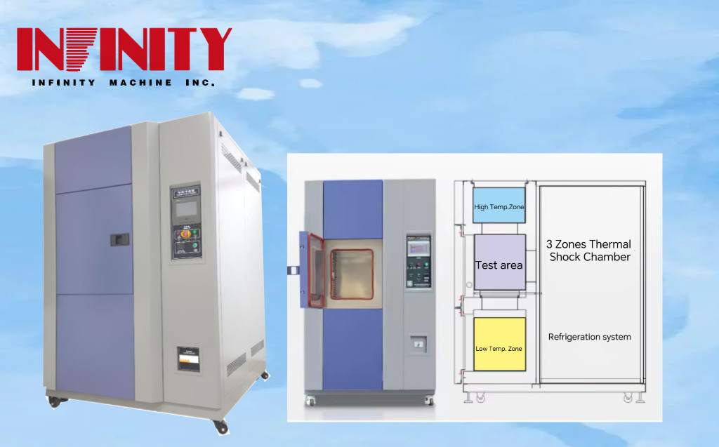 1480×1450 ×1950 mm Carton size Temperature Rapid Change Tester with Water-cooled Condenser