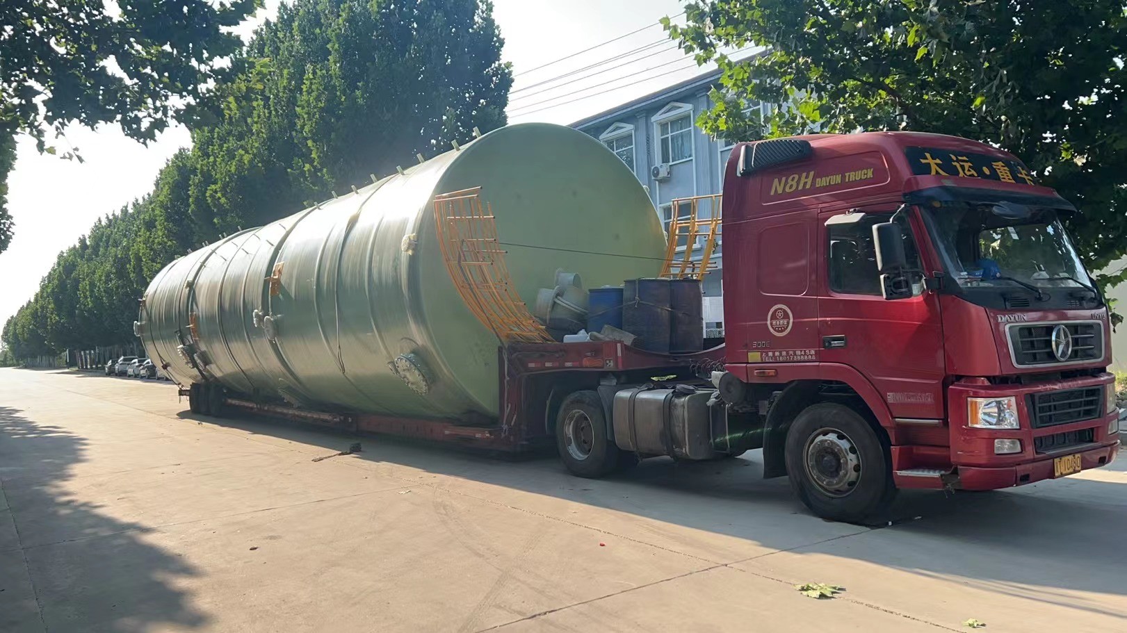 Round Light Weight FRP Vertical Tank For Water Pretreatment