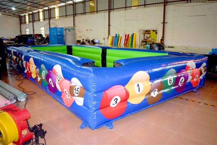 Customized Inflatable Snooker Sport Games Interactive Inflatable Sport Games