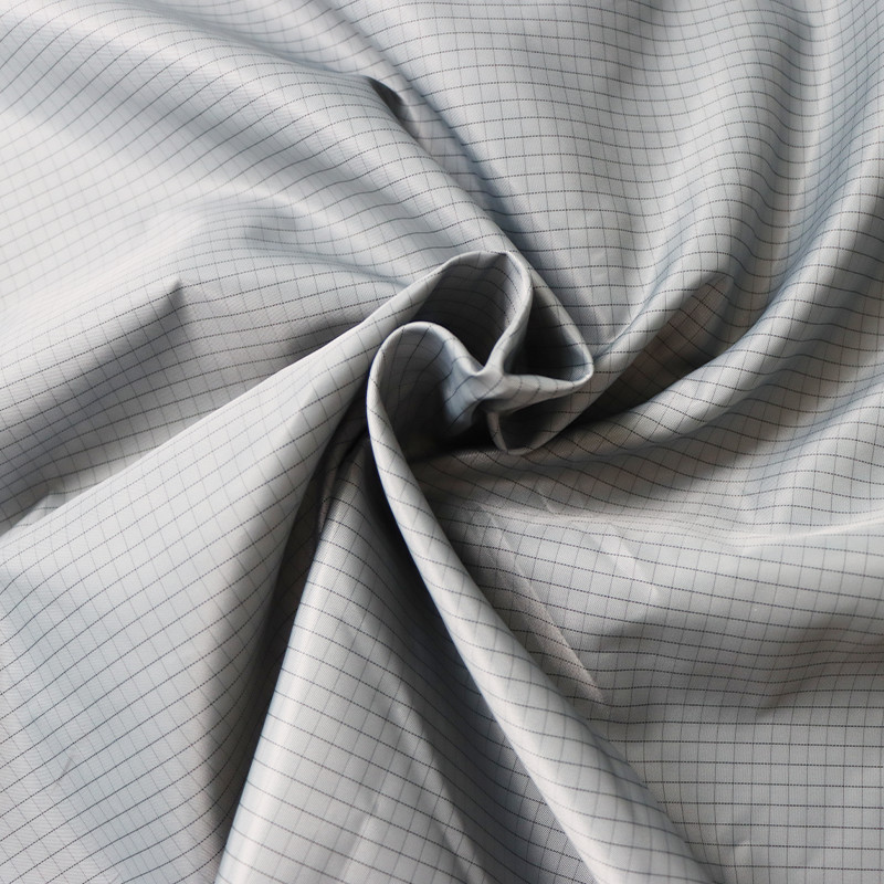 98% Polyester 2% Carbon Fiber 5mm Conductive Grid ESD Fabric