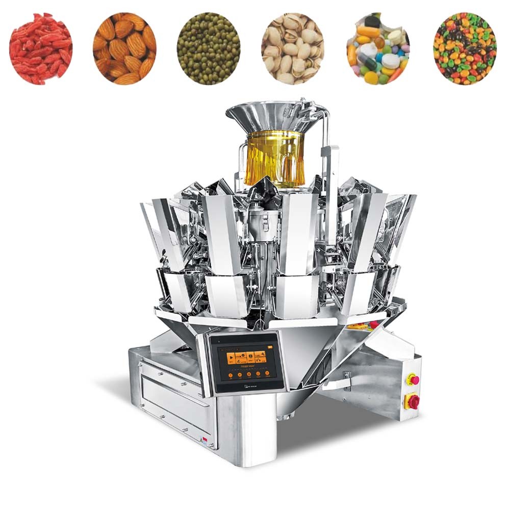 IP65 14 Head Weigher , Plastic Component High Precision Weighing Machine
