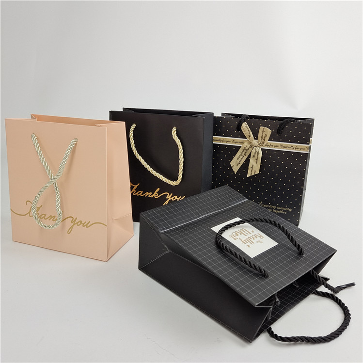 Promotional Quality Assurance Custom Digital Printing Logo Printed Shopping Paper Bag Packaging