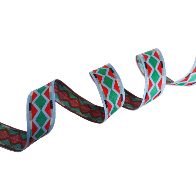Lettered Colored Polyester Jacquard Webbing For Handbag Strap Belt