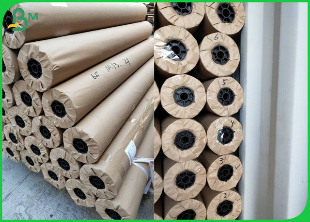Width1.6 1.8 meter 45gr Sulphite Semi White Paper For Printing Textile Garment 