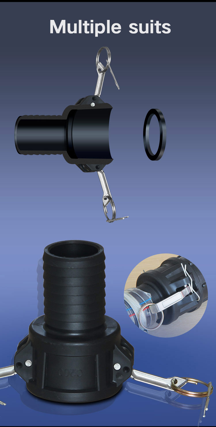 1Inch 1.5 2 Inch Plastic Hose Coupling Custom 1000L IBC Tank Valve Adapter for Garden Hose