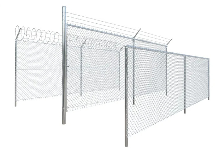 5 Feet Diamond Mesh Chain Link Fence Galvanized Sliver Mesh Fencing