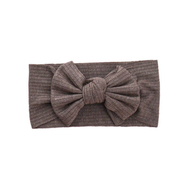Green Childrens Hair Accessories For Fine Hair Girls Kids Fashion Knitted Fabric Hair Band Wide Edge