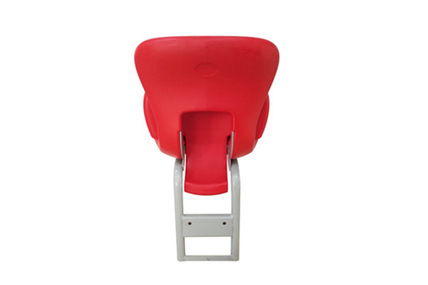 Wall Mounted HDPE Foldable Stadium Seats Grey Powder Coated Support