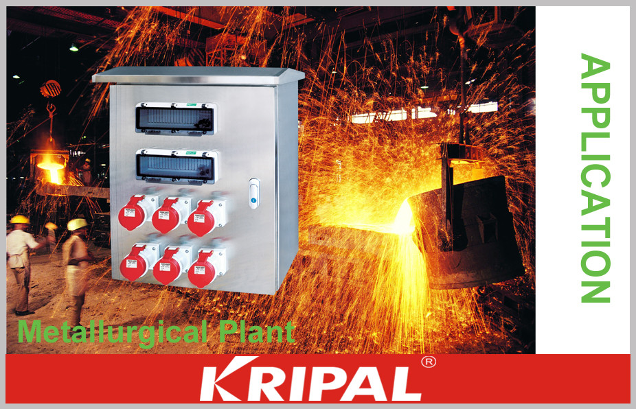IEC Stainless Steel Power Pole Distribution Box 10A 16A 20A 32A 40A