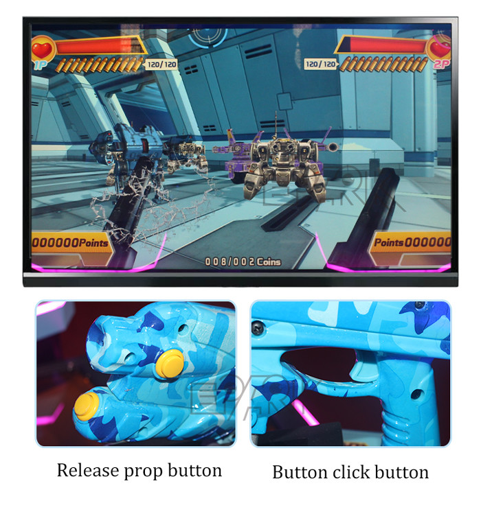 Gun Video Game Consoles Shooting Arcade Machines For 1-2 Player