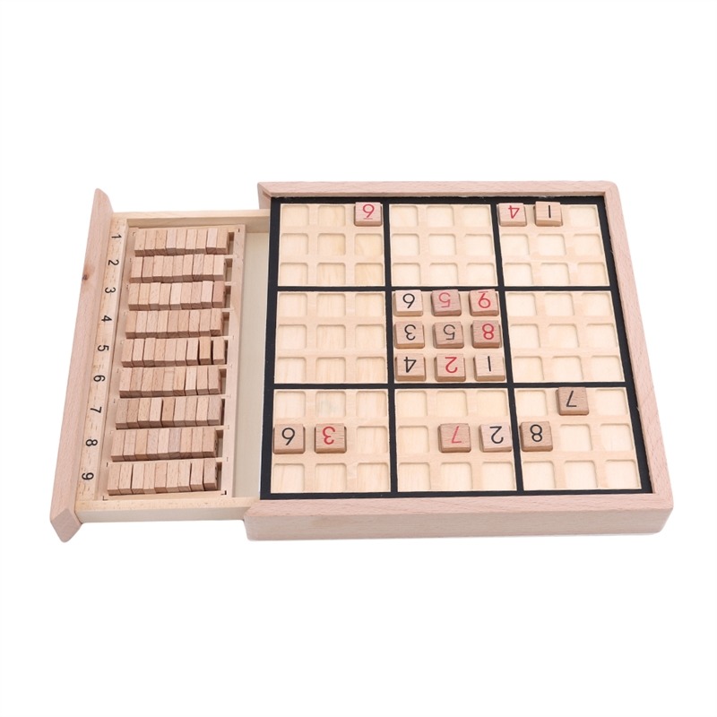 Children Sudoku Chess Beech International Checkers Folding Game Table
