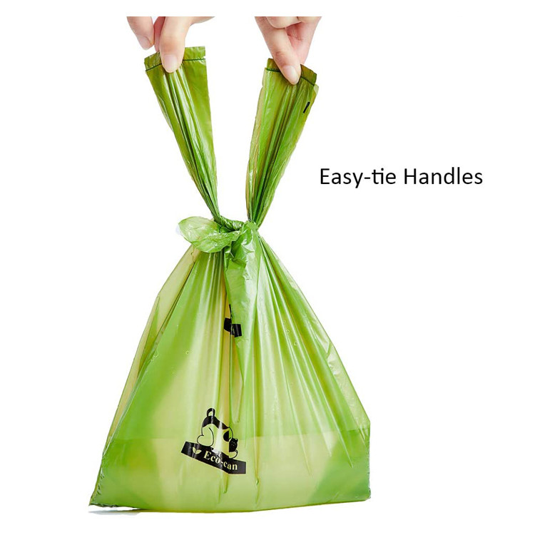 Earth Friendly Dog Poop Waste Bags , 15mic PLA PE Oxo Biodegradable Bag