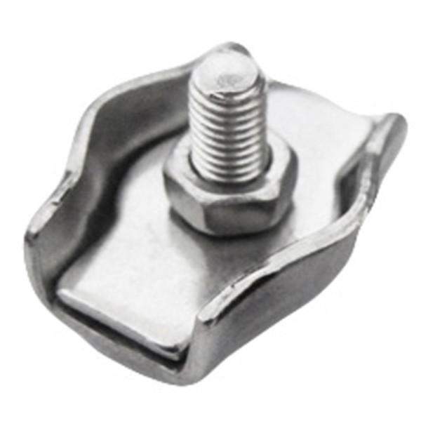 Simplex Wire Rope Clip 0.005 - 0.073 Kg/Pc Wire Cable Clips Galvanized Carbon Steel