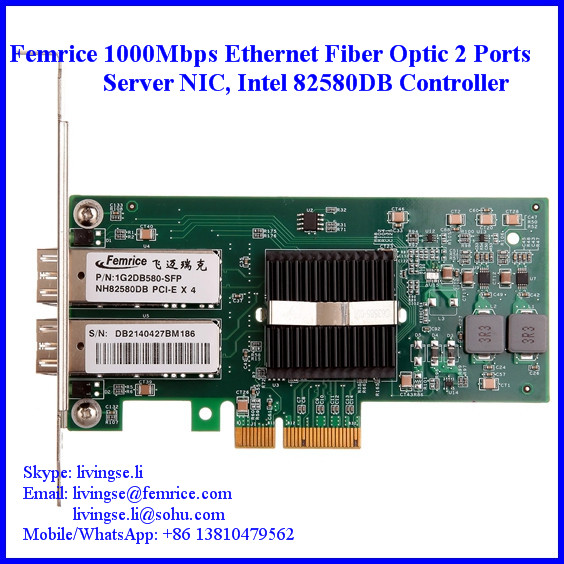 1G Fiber Optical Gigabit Ethernet Workstation Application Network Adapter