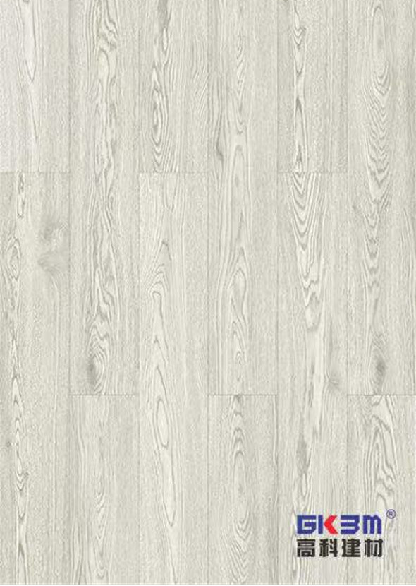 Refined White Oak Click Stone Plastic Composite Flooring Fireproof GKBM Greenpy SY-W3001