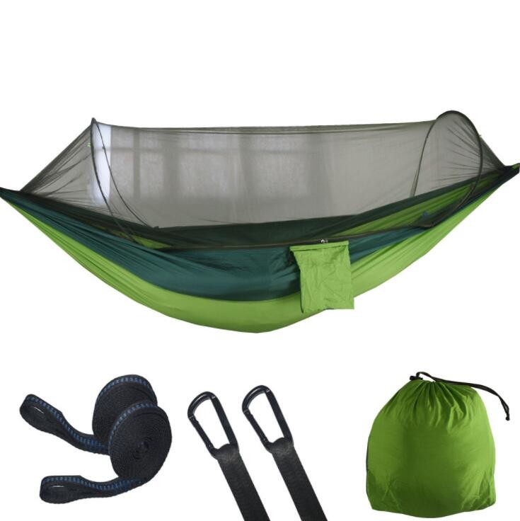 Two Persons Outdoor Portable Hammock , 210T Nylon Travel Camping Hammock