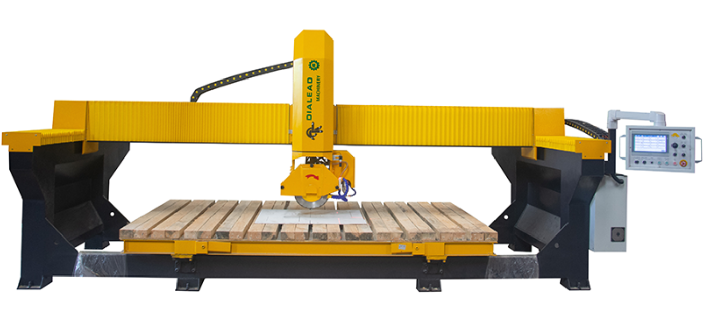 Extra Spindle PLC 4 Axis Stone Bridge Cutting Machine for Countertop Fabrication