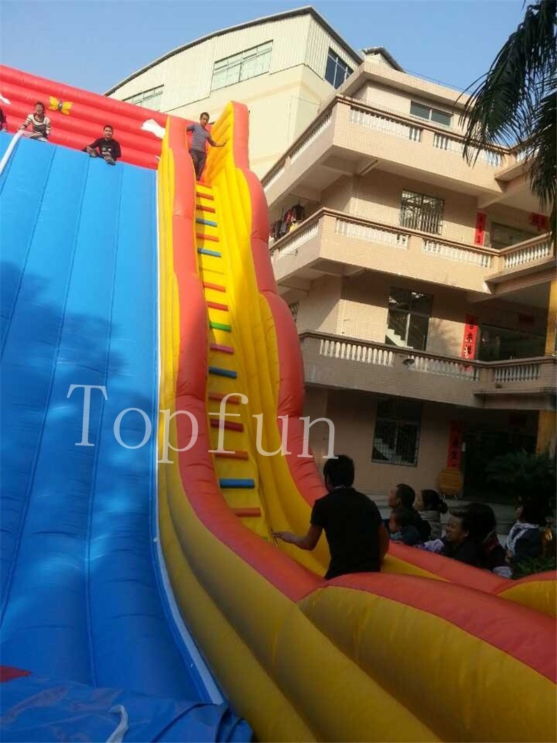 Red Multifunctional Inflatable Water Slide With Obstacles N Pool