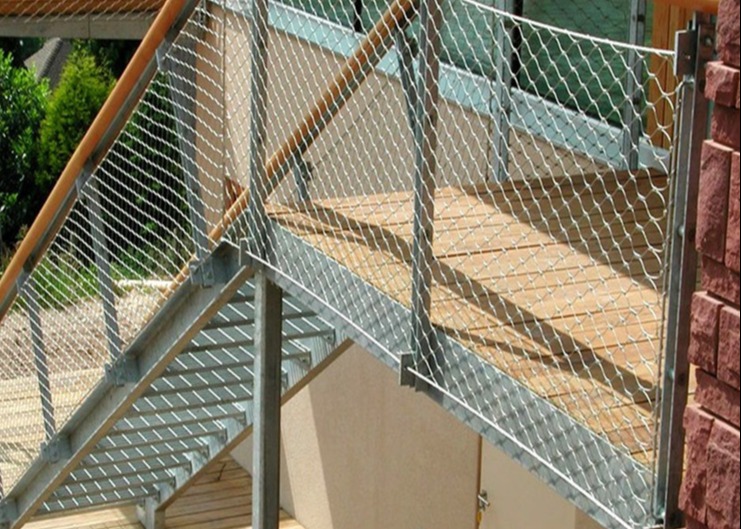 Easy Install Flexible 2mm Stainless Steel Rope Net For Zoo Animals