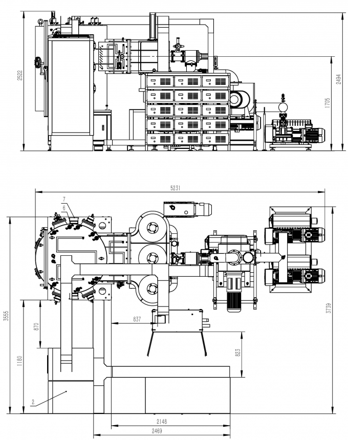 PVD TiN Gold Coating Machine for Faucet , Flatware , Tableware , Door Handle