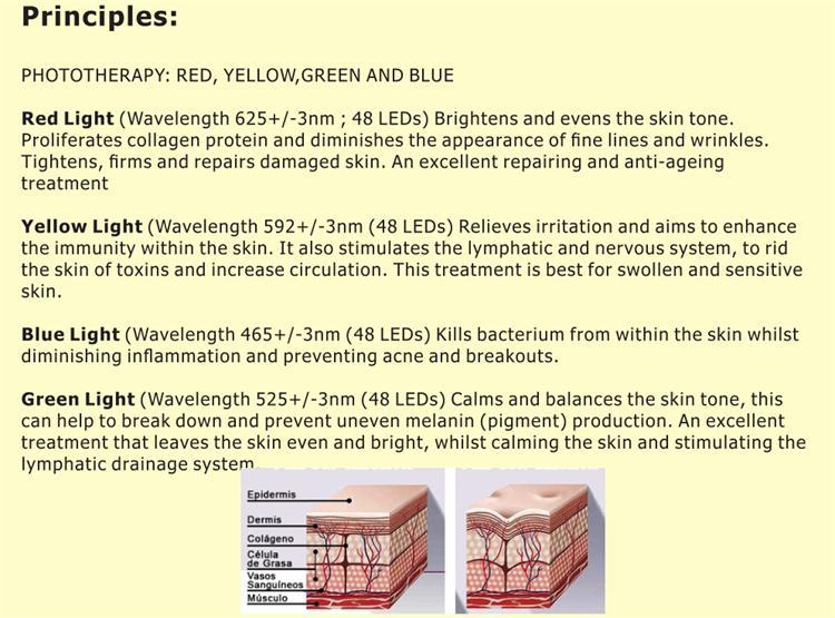 BF8005 Beauty Light Therapy Acne Treatment Handheld Led Therapy Lifting Led Light Therapy Home Use
